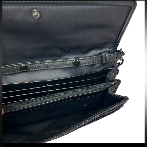 Juicy Couture black glitter wallet on a chain - Picture 4 of 6